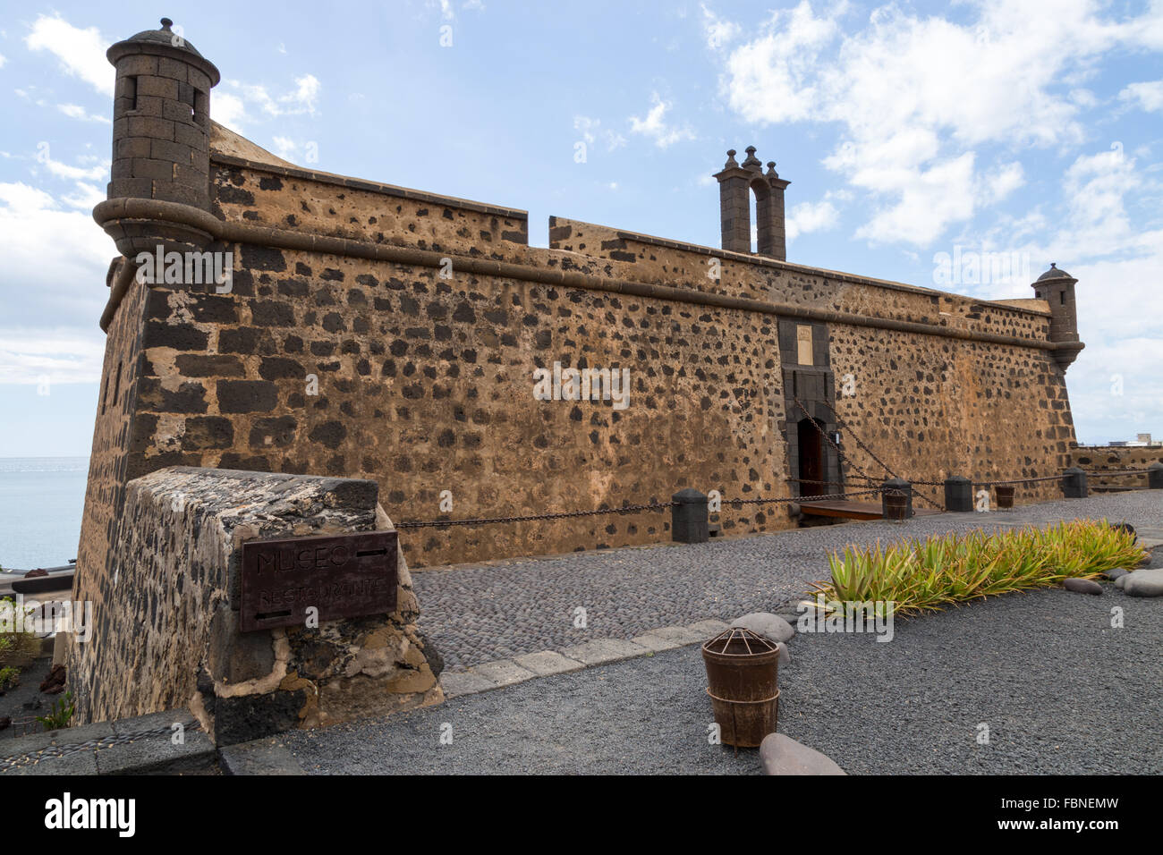 International Museum of Modern Art, (MIAC), Castillo de San José, Arrecife, Lanzarote, Canary Islands, Spain. Stock Photo