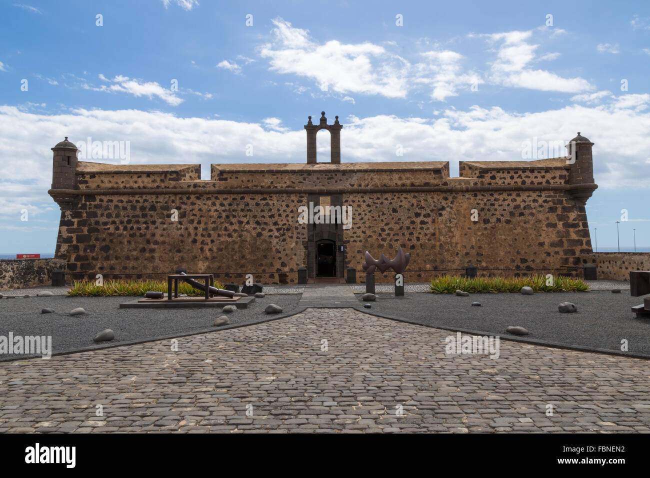 International Museum of Modern Art, (MIAC), Castillo de San José, Arrecife, Lanzarote, Canary Islands, Spain. Stock Photo