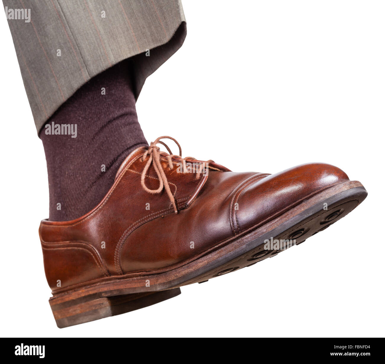 Side view male right foot hi-res stock photography and images - Alamy