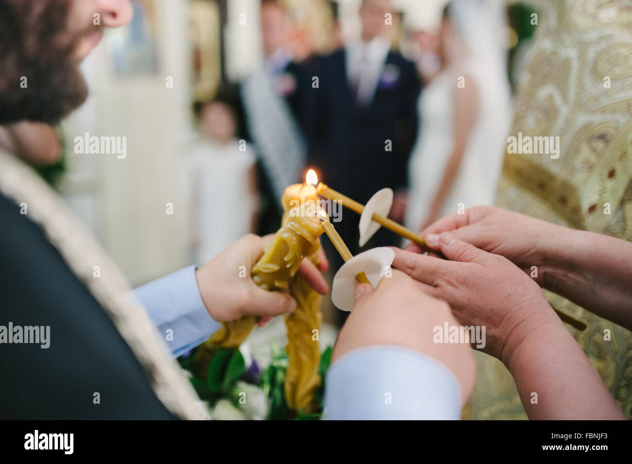 wedding orthodox or christening baptism Stock Photo Alamy