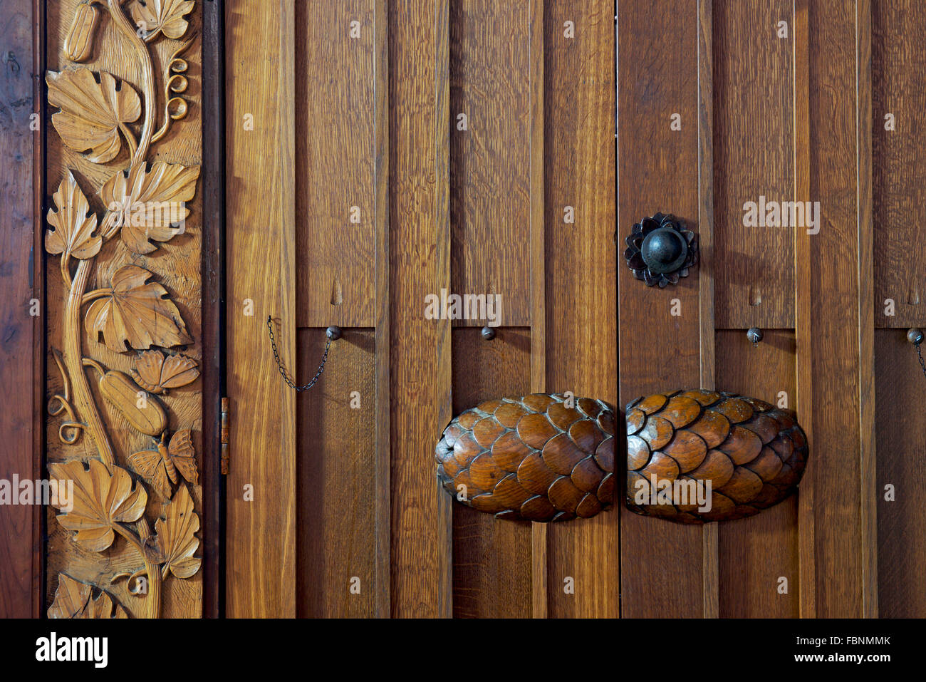 Door Handles In The Shape Of Pine Cones Inside St Mary S Church