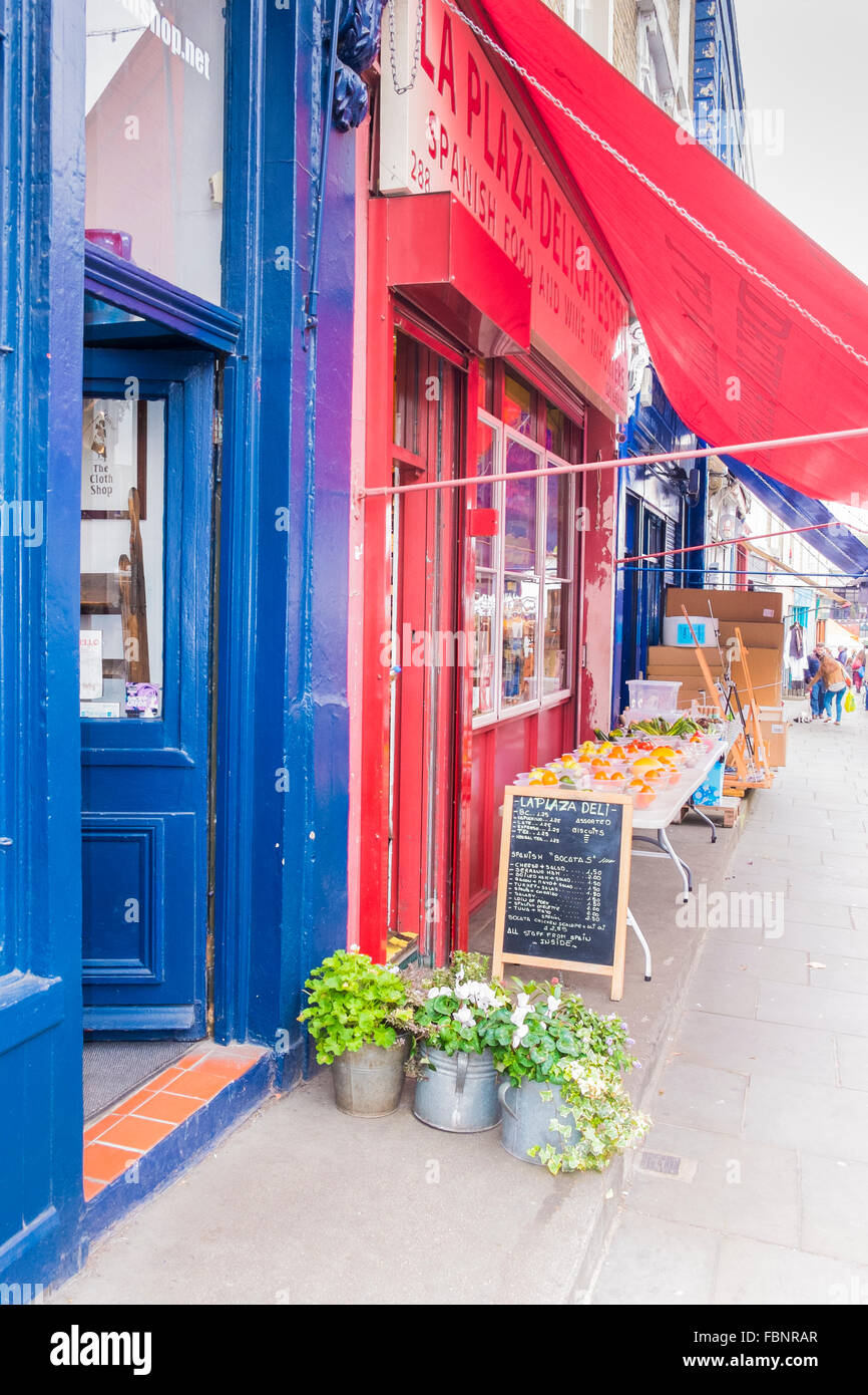 spanish deli la plaza, portobello road, notting hill, london, england