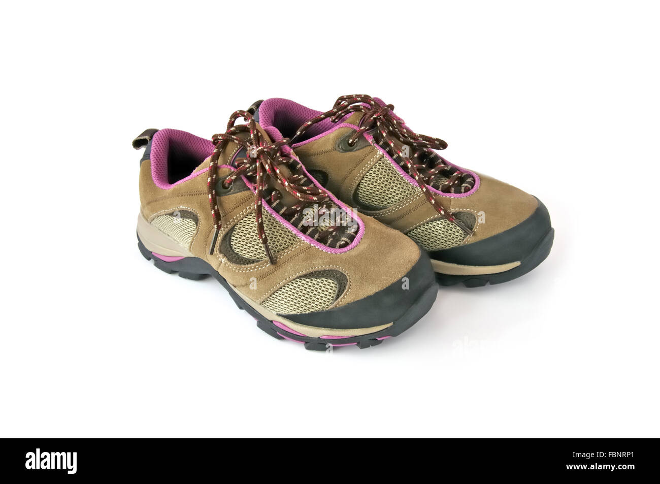Sports shoes for active lifestyles on a white background Stock Photo ...