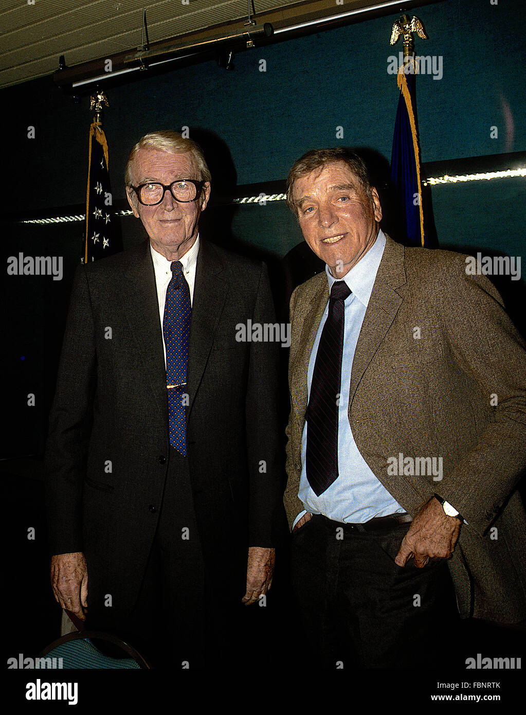 Washington Dc Usa 15th March 1988 James Jimmy Stewart At News Conference Reference The Colorization Of