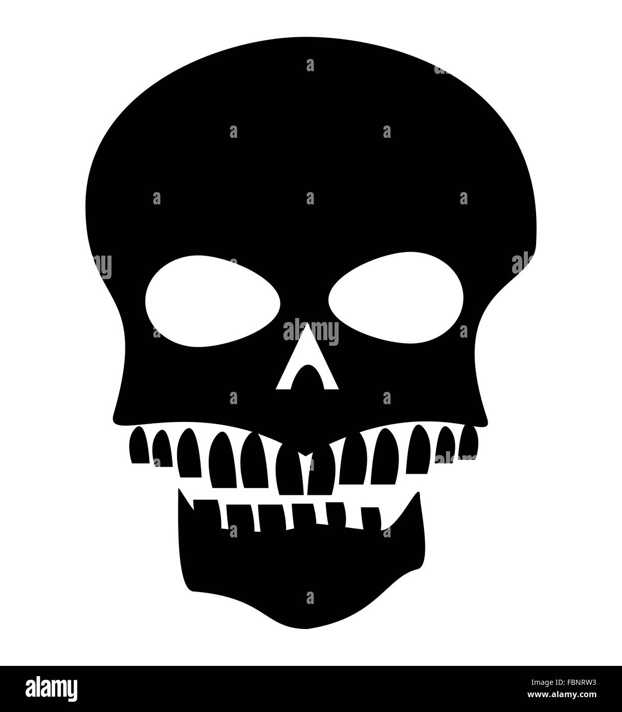 Skull black and white Stock Photo Alamy