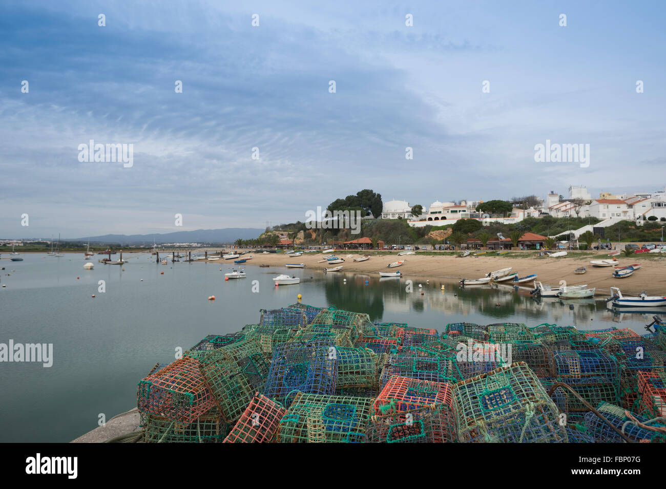 Fishing village of Alvor in the Algarve, Portugal Stock Photo Alamy