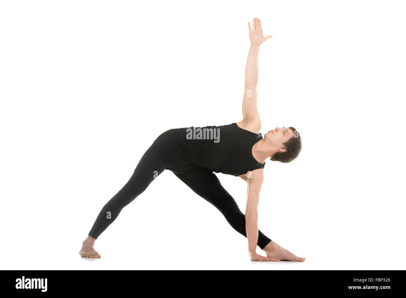 Extended Triangle Pose Utthita Trikonasana Yoga Stock Vector (Royalty Free)  582590566 | Shutterstock