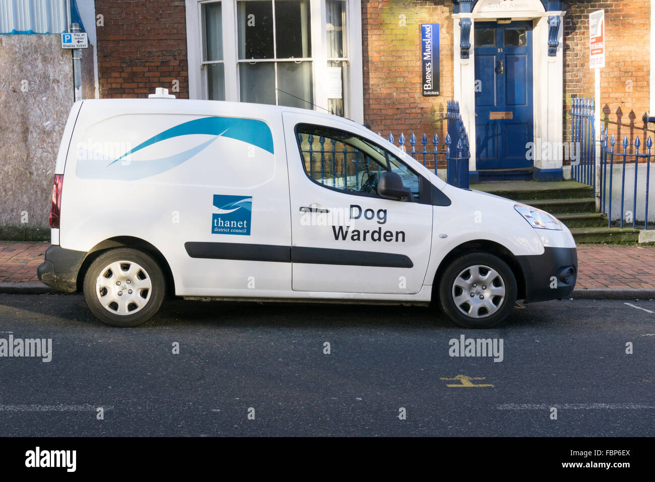 Thanet District Council Dog Warden van in Margate, Kent Stock Photo  Alamy