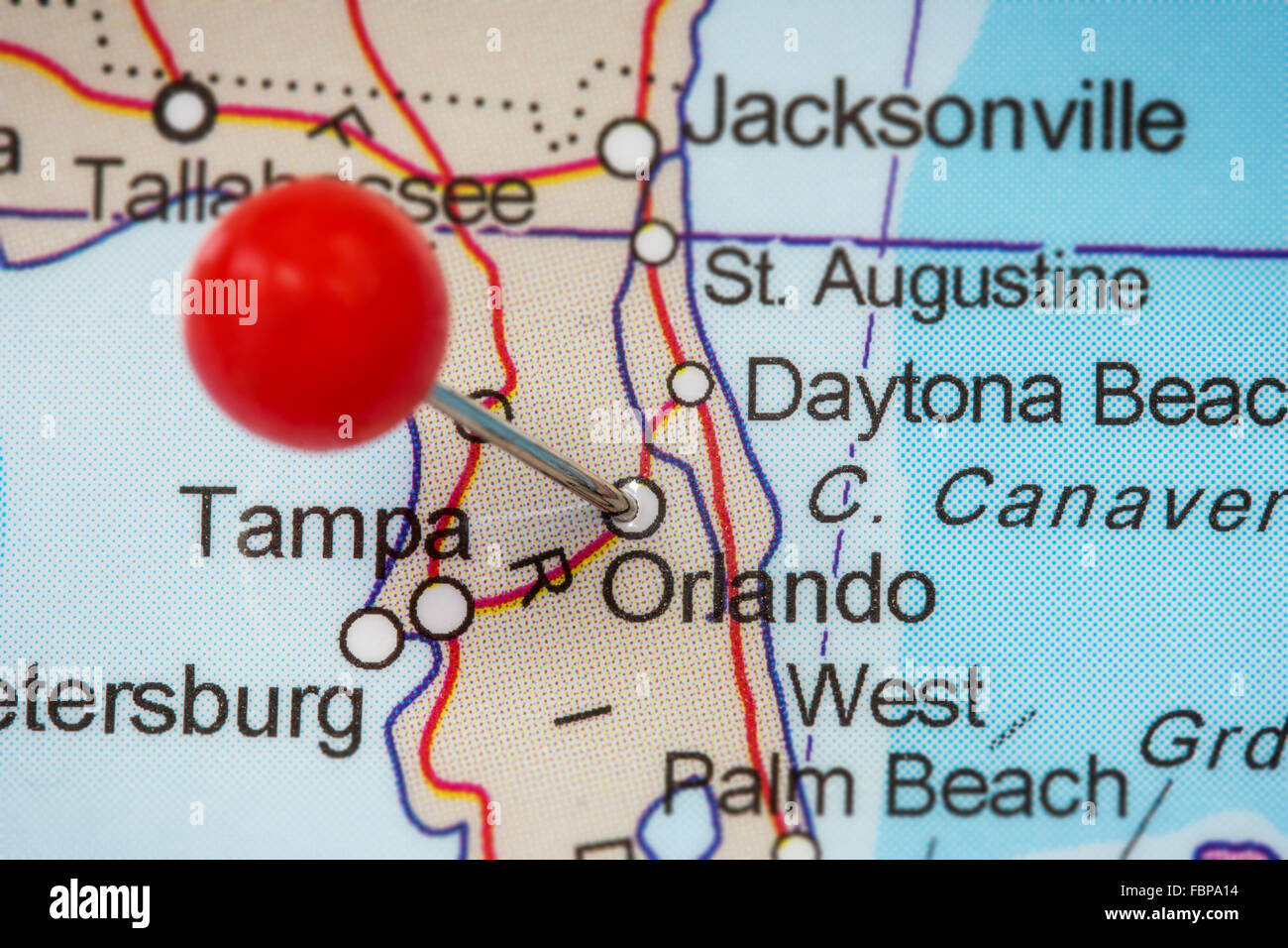 Orlando map hi-res stock photography and images - Alamy