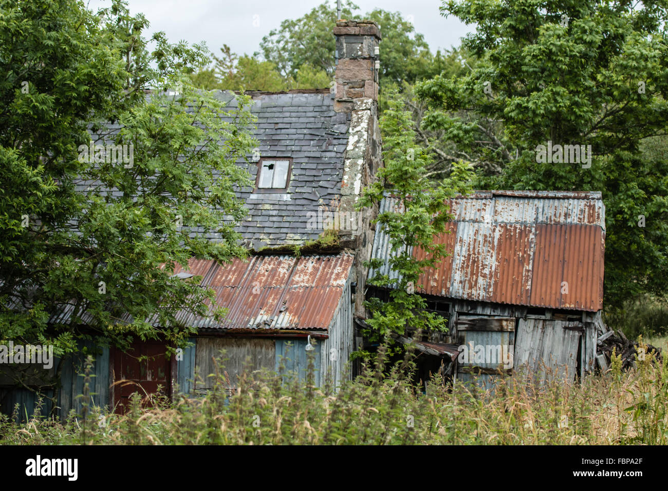 Abandoned property near Aviemore Stock Photo Alamy