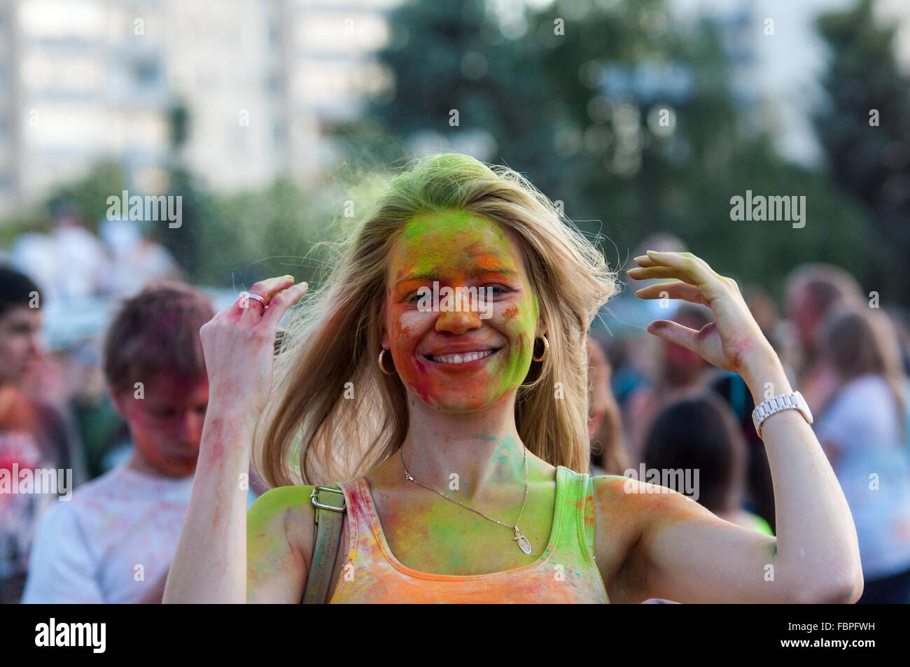 the festival holi painting photo