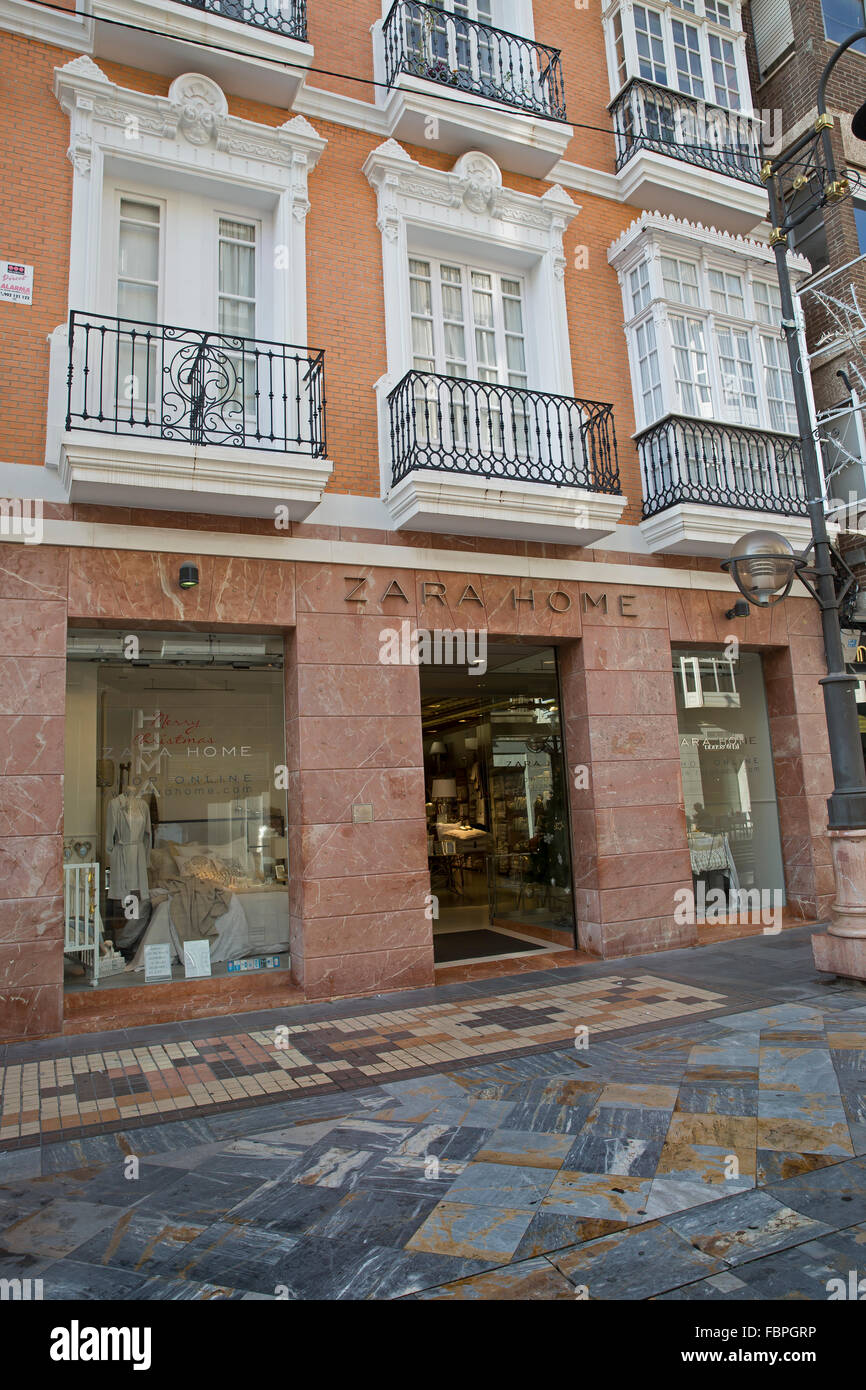 Zara Home store in Cartagena Spain Stock Photo - Alamy