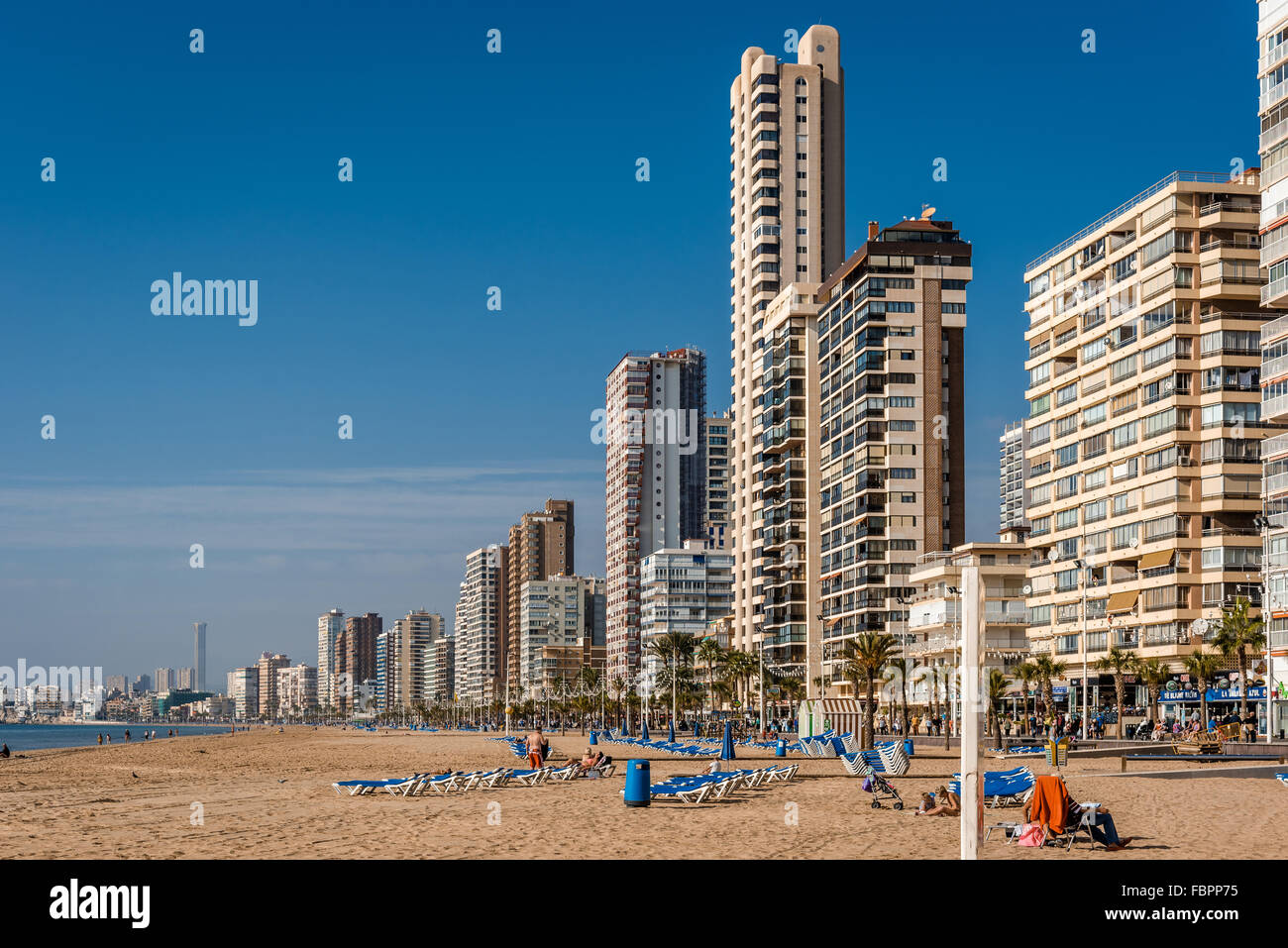 Beach of Benidorm. Spain Stock Photo - Alamy