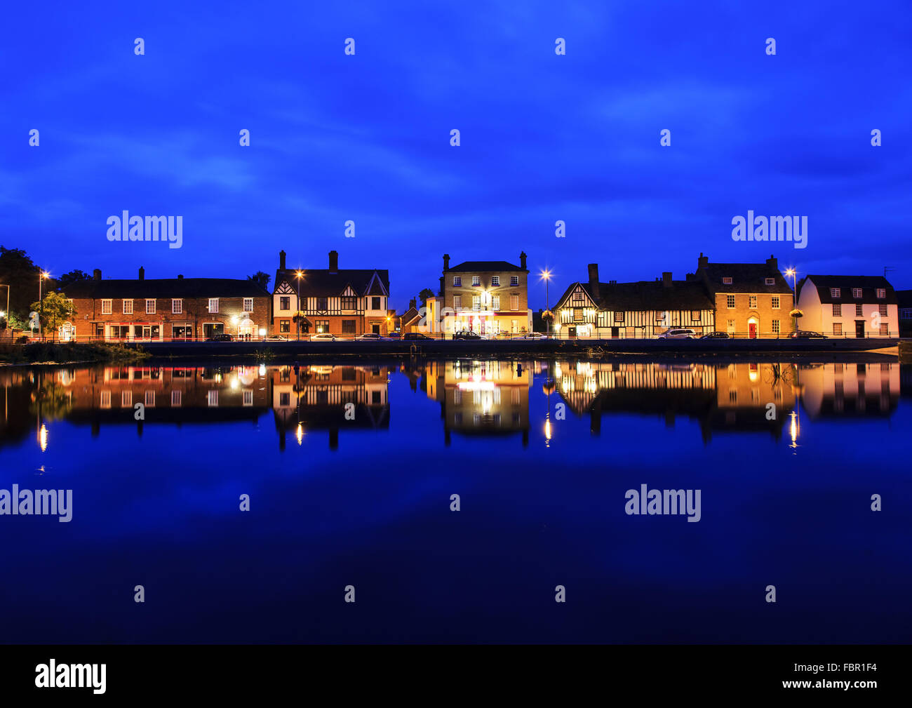 Godmanchester at the blur hour Stock Photo