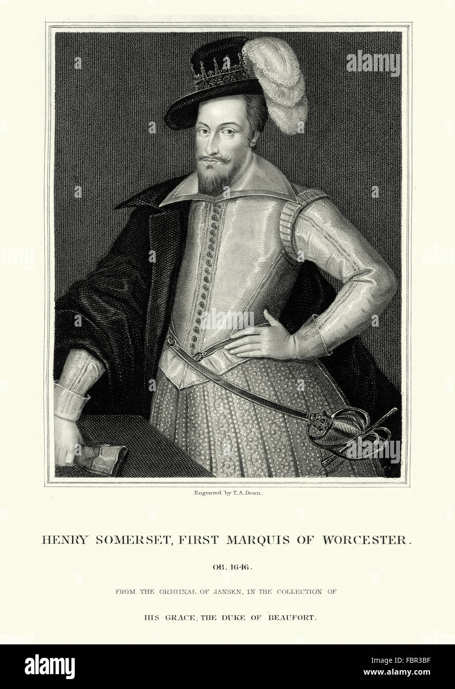 Marquess of worcester hires stock photography
