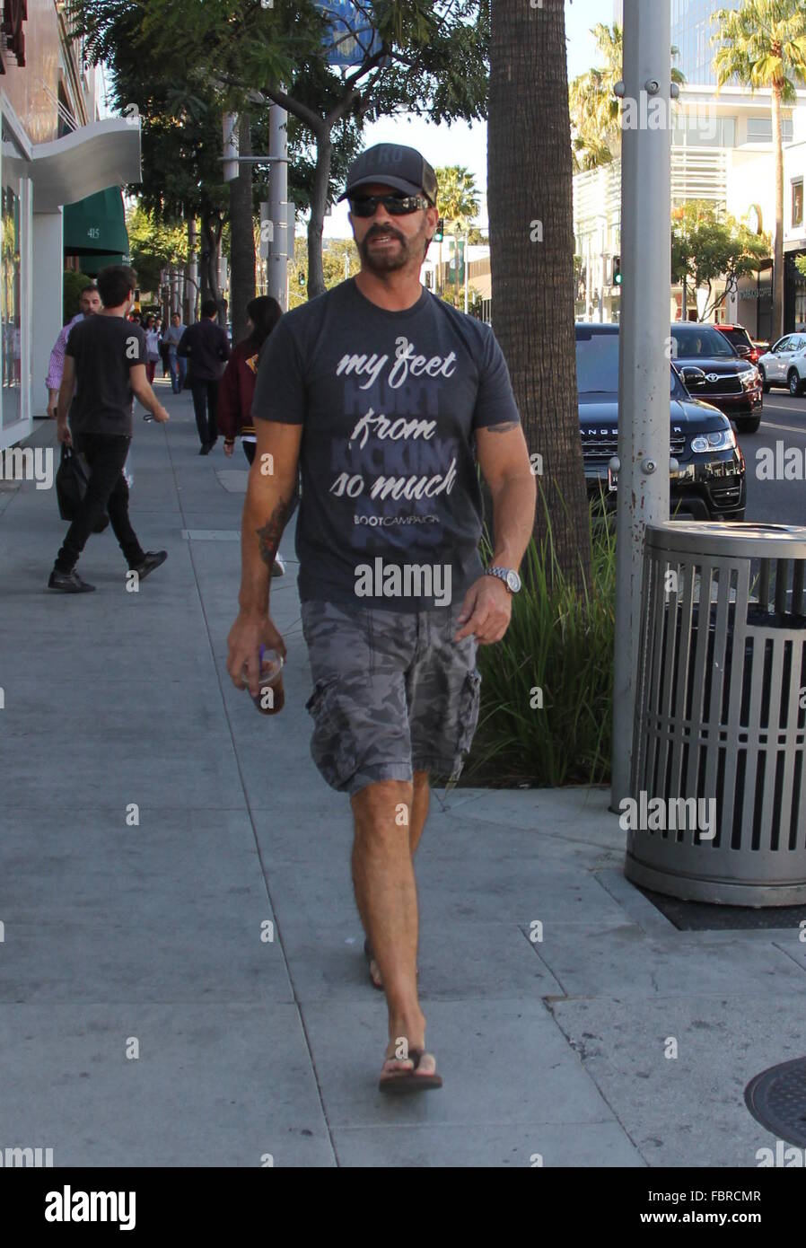 Lorenzo Lamas spotted out in Beverly Hills wearing a t-shirt that reads