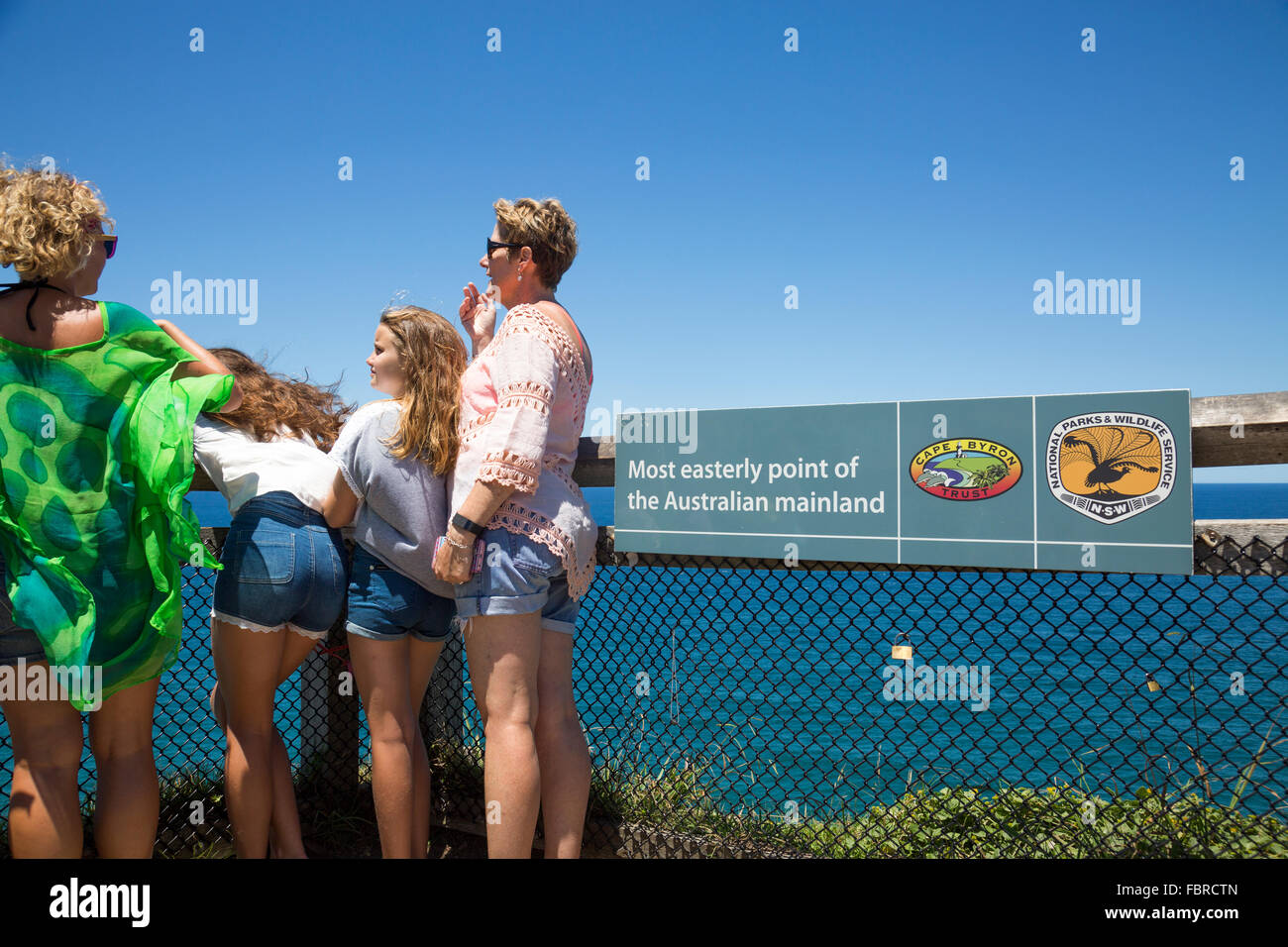 Byron Bay lighthouse reserve national park in New South Wales and the