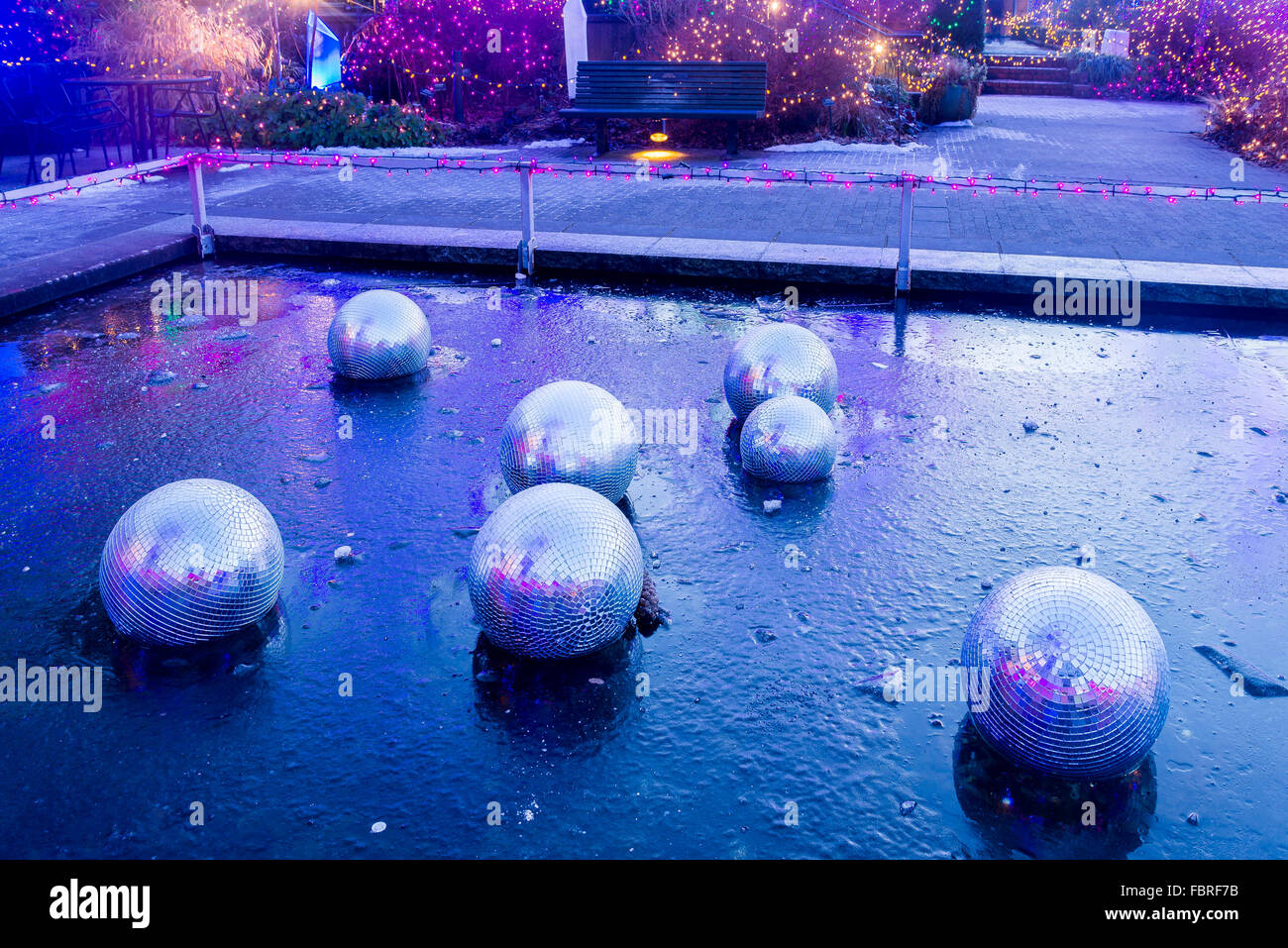 Christmas light display, Van Dusen Gardens, Vancouver, British Columbia