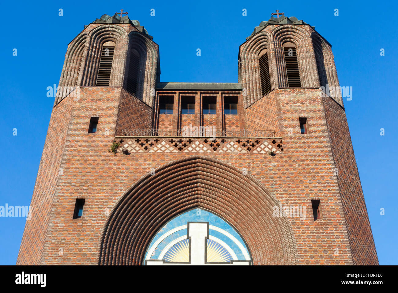 Front of Kreuzkirche, Kaliningrad, Russia Stock Photo