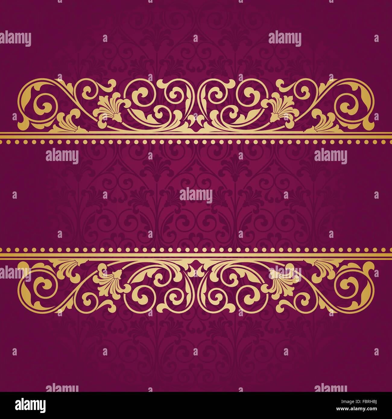 Floral pattern for invitation card. Stock Vector