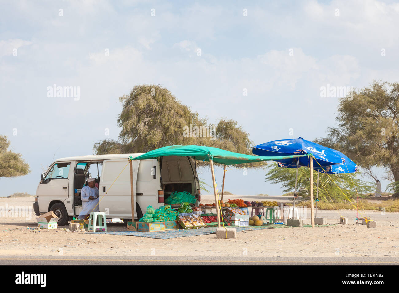 Fruit and vegetables vendor in Muscat, Oman Stock Photo Alamy