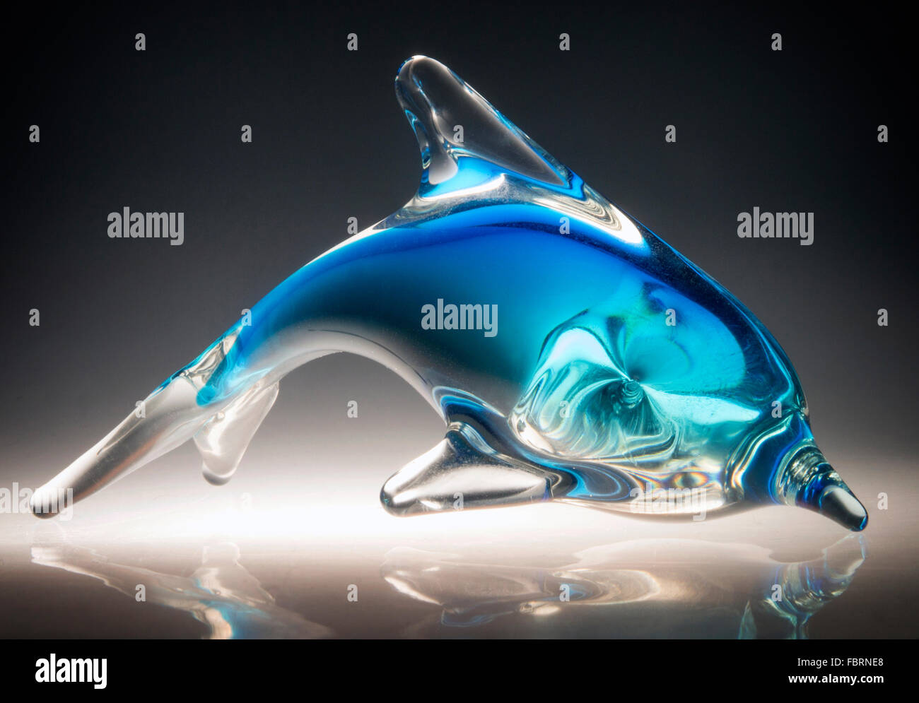 Murano Glass sculpture of a Dolphin Stock Photo Alamy