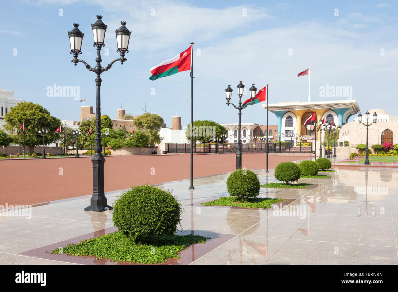 Al Alam palace in Muscat, Oman Stock Photo - Alamy