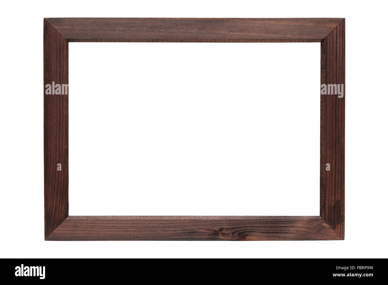 wooden picture frame isolated on white background Stock Photo Alamy