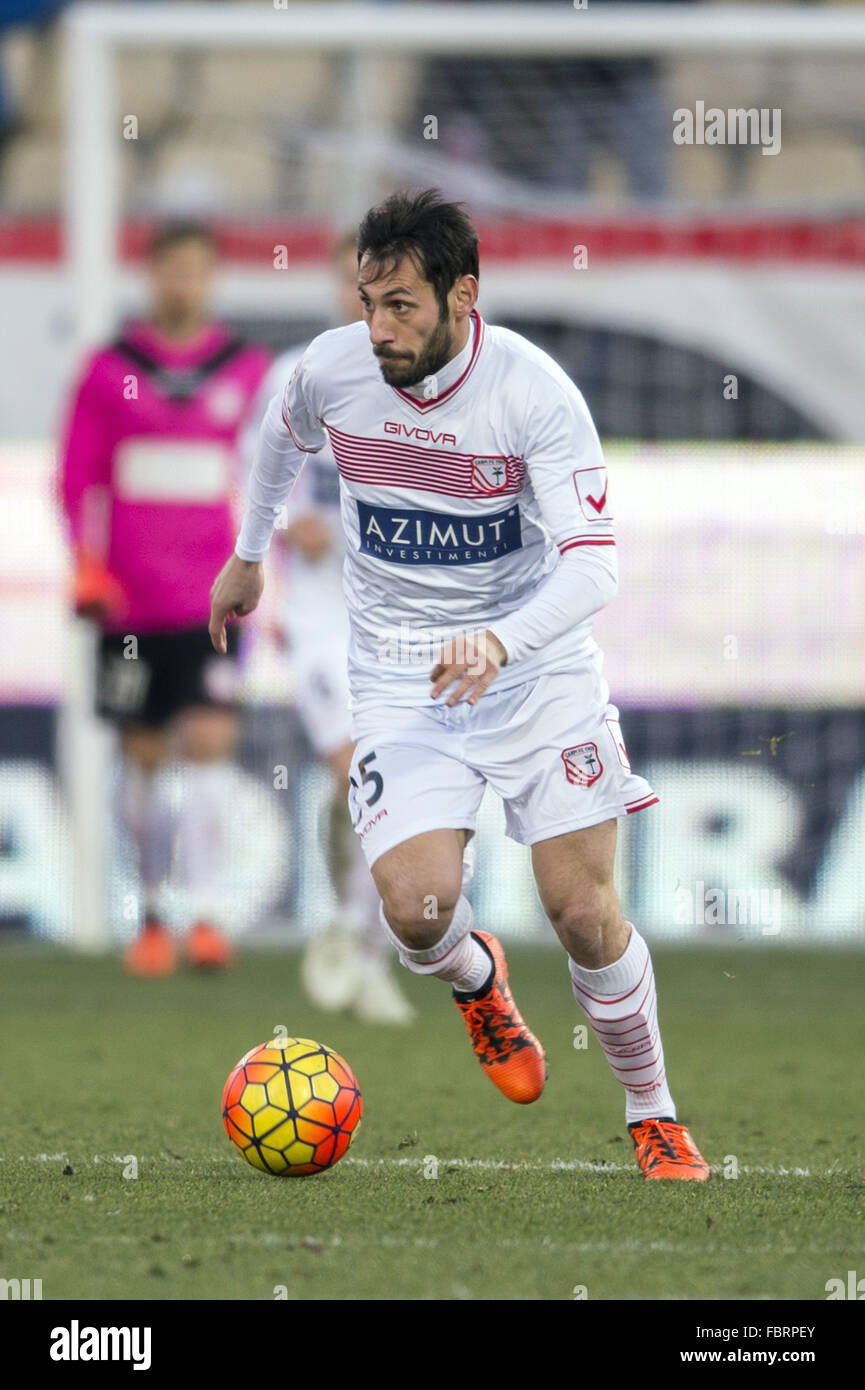 Matteo Mancosu (Carpi), JANUARY 17, 2016 - Football / Soccer : Italian 'Serie A' match between Carpi 2-1 UC Sampdoria at Alberto Braglia stadium in Modena, Italy. (Photo by Maurizio Borsari/AFLO) Stock Photo