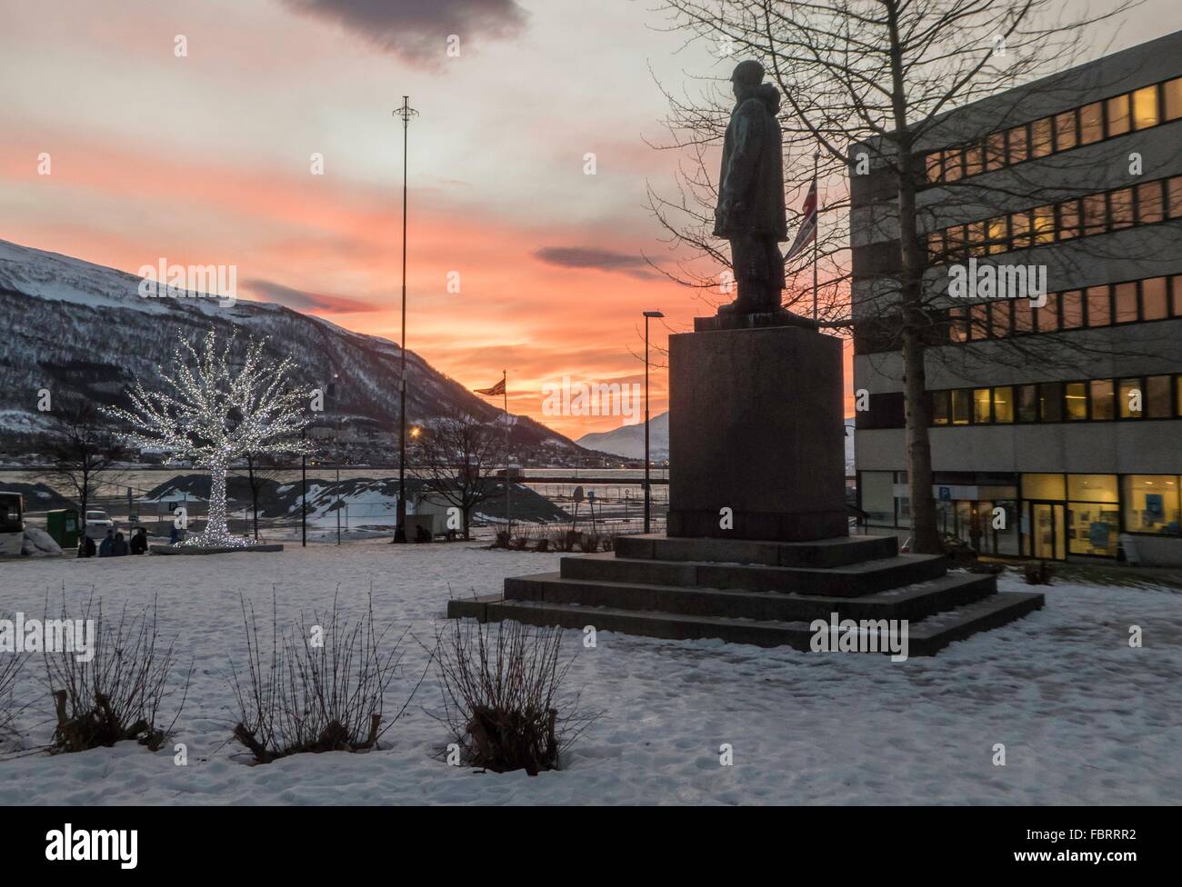 winter in Tromso, january 2016 Stock Photo