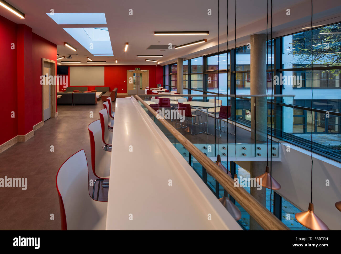 Sixth form common room upper level. Colfe's School sixth form