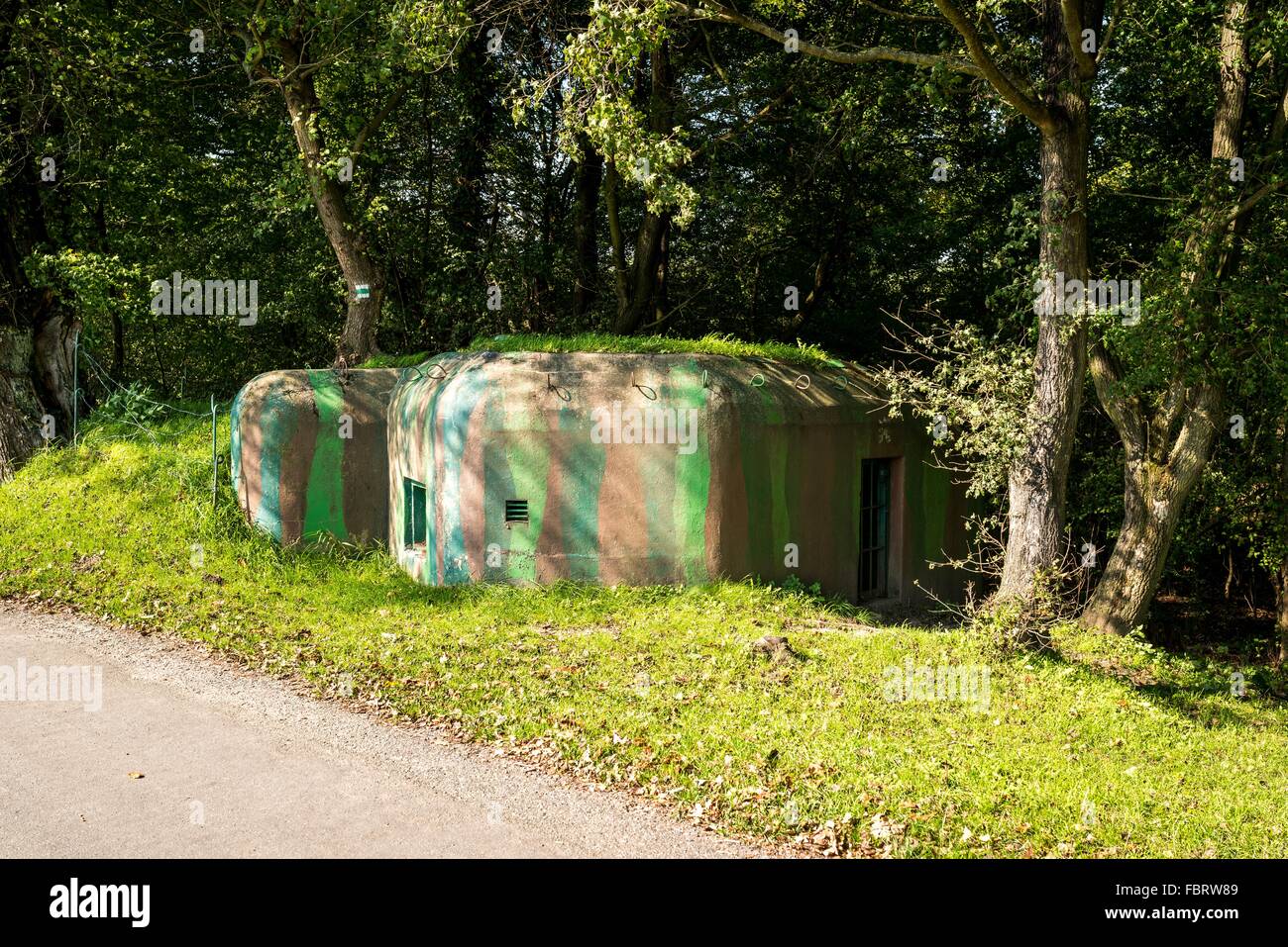 Pillbox czech republic pohansko bunker hires stock photography and