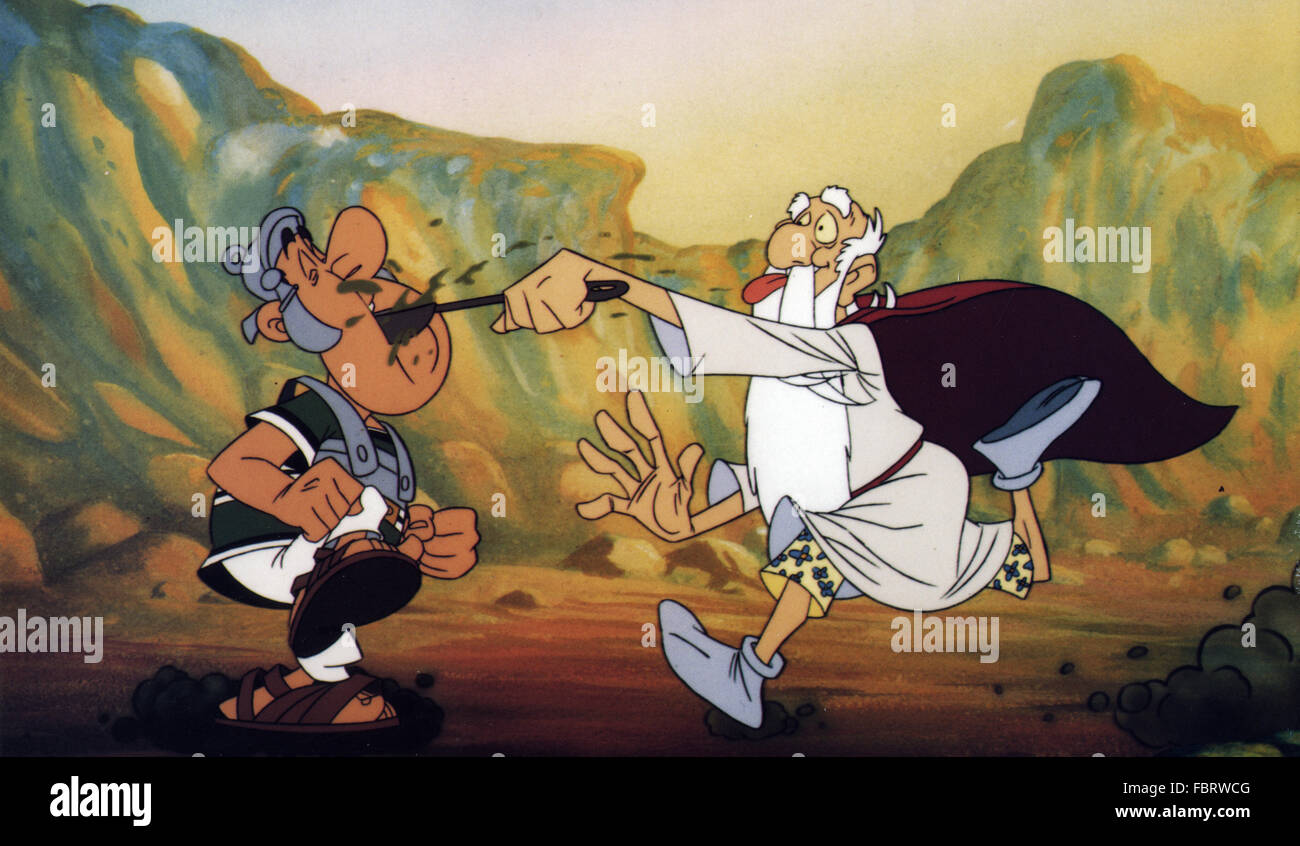 Figurine Astérix - Scène Exclusive Menhir Et Légionnaire Plastoy, Résine