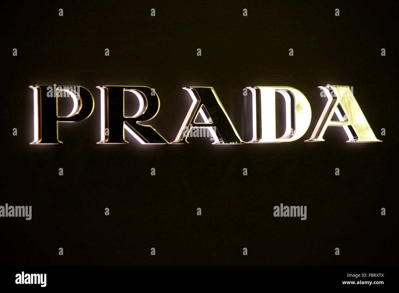Markenname: "Prada", Berlin. Stock Photo