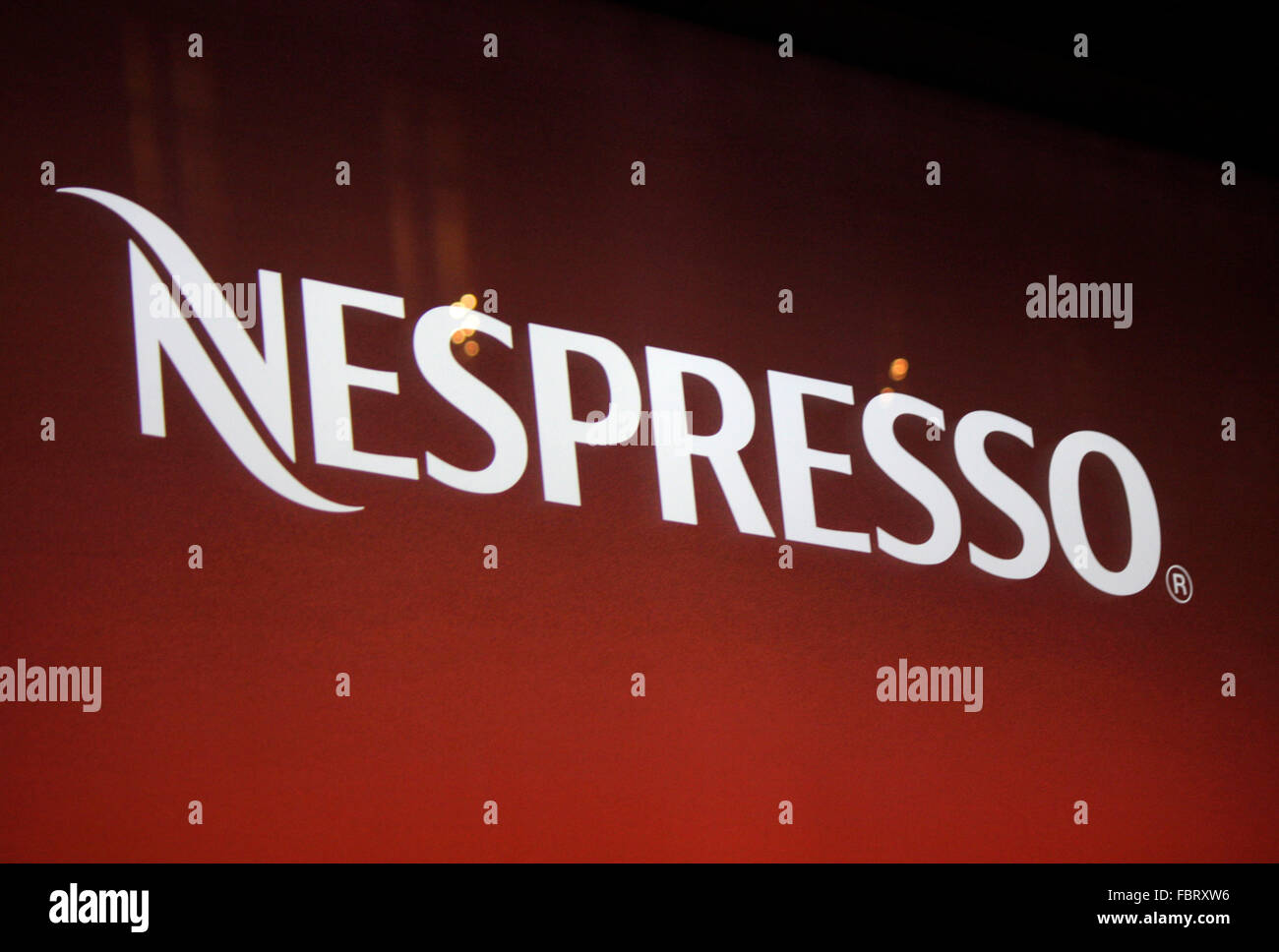 Markenname: 'Nespresso', Berlin. Stock Photo