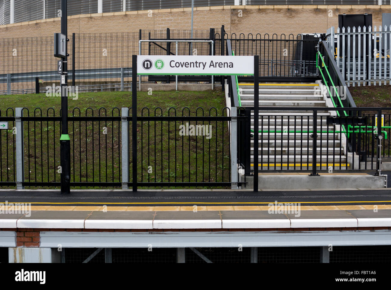 Coventry Arena railway station, Coventry, West Midlands, England, UK Stock Photo