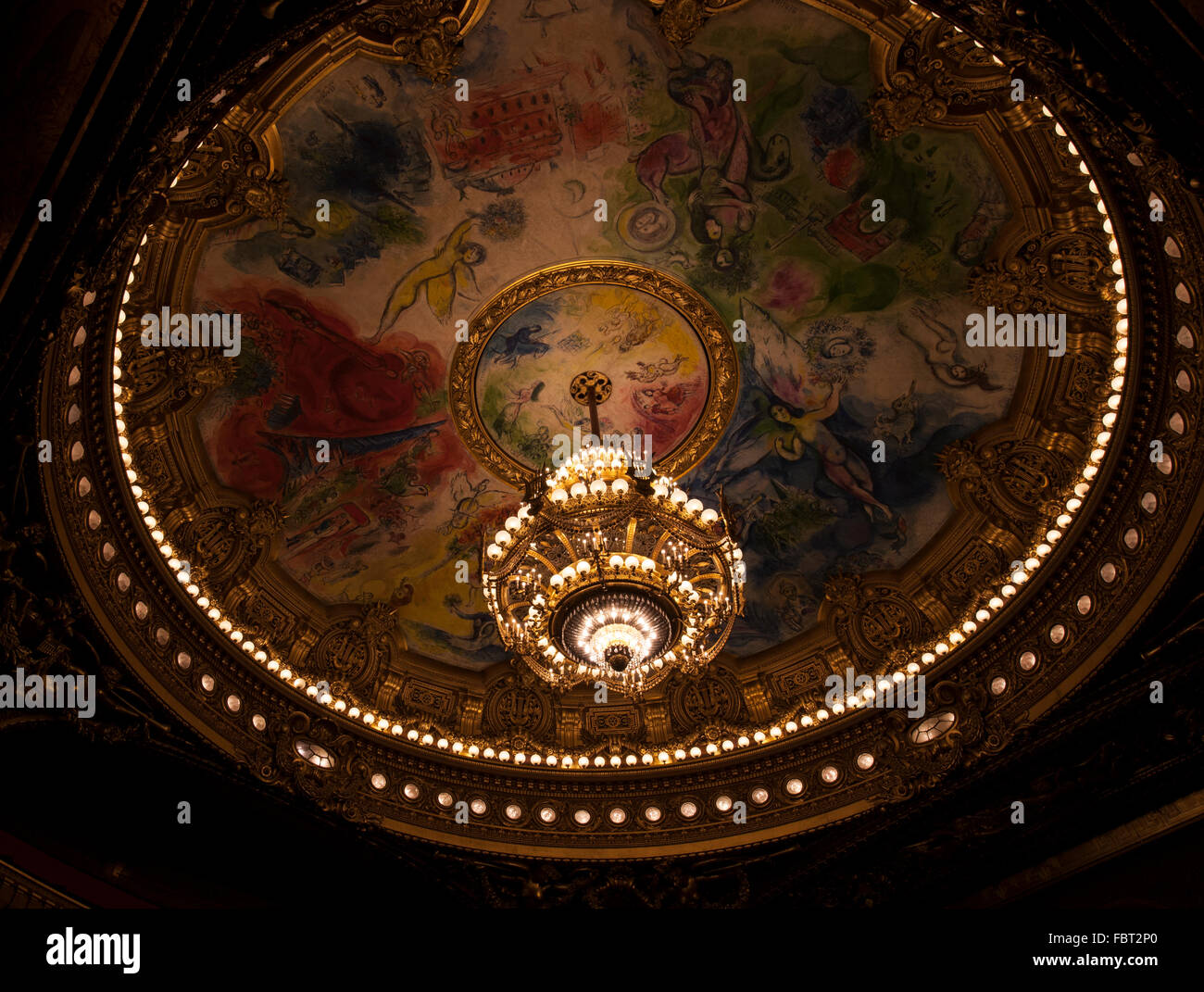 Ceiling Of The Garnier Opera House Palais Garnier Paris
