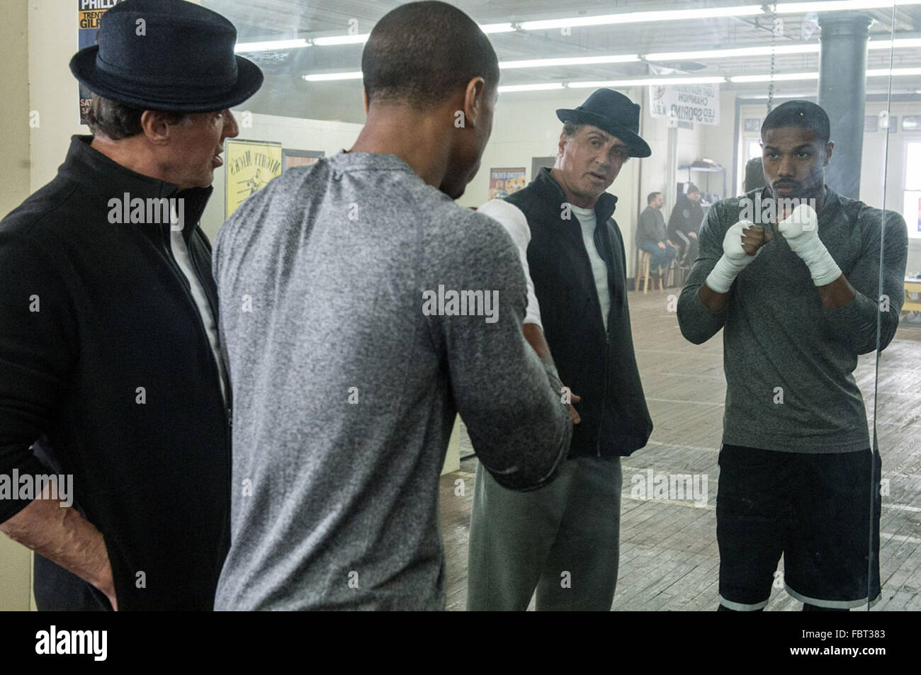 CREED (2015) SYLVESTER STALLONE, MICHAEL B. JORDAN RYAN COOGLER (DIR