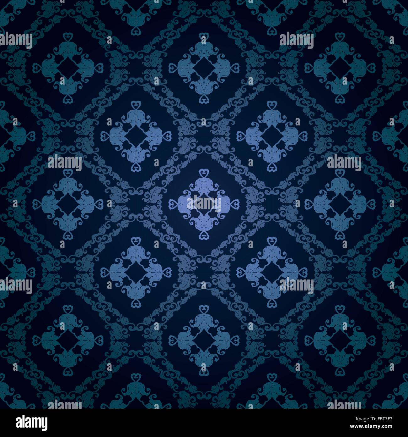 Damask seamless floral pattern Stock Vector Image & Art - Alamy