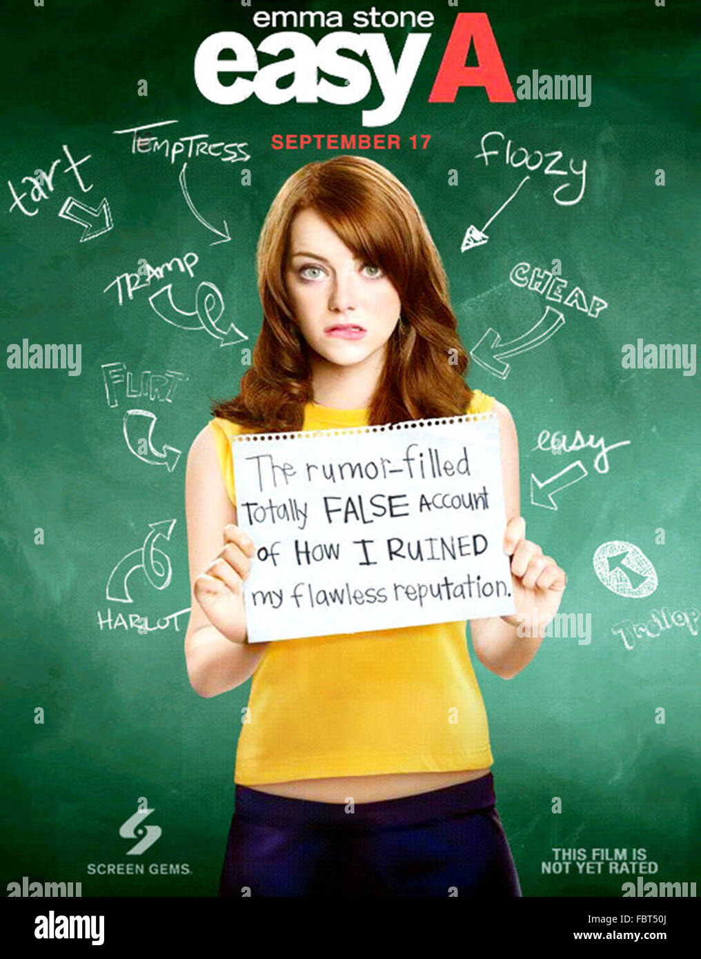 EASY A (2010)  EMMA STONE  WILL GLUCK (DIR)  MOVIESTORE COLLECTION LTD Stock Photo