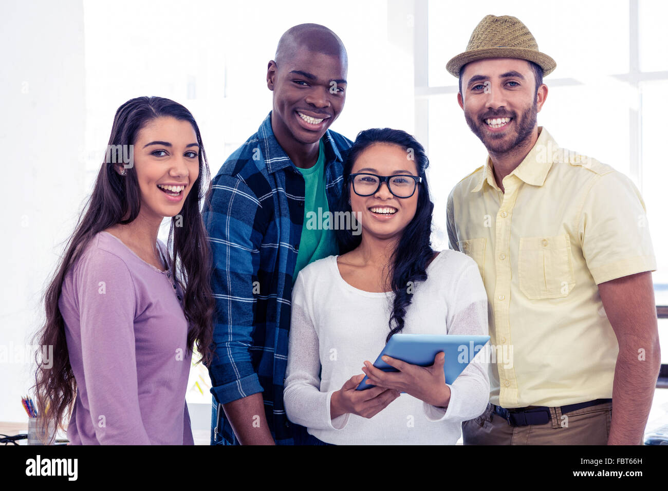Happy multi ethnic business team hi-res stock photography and images ...