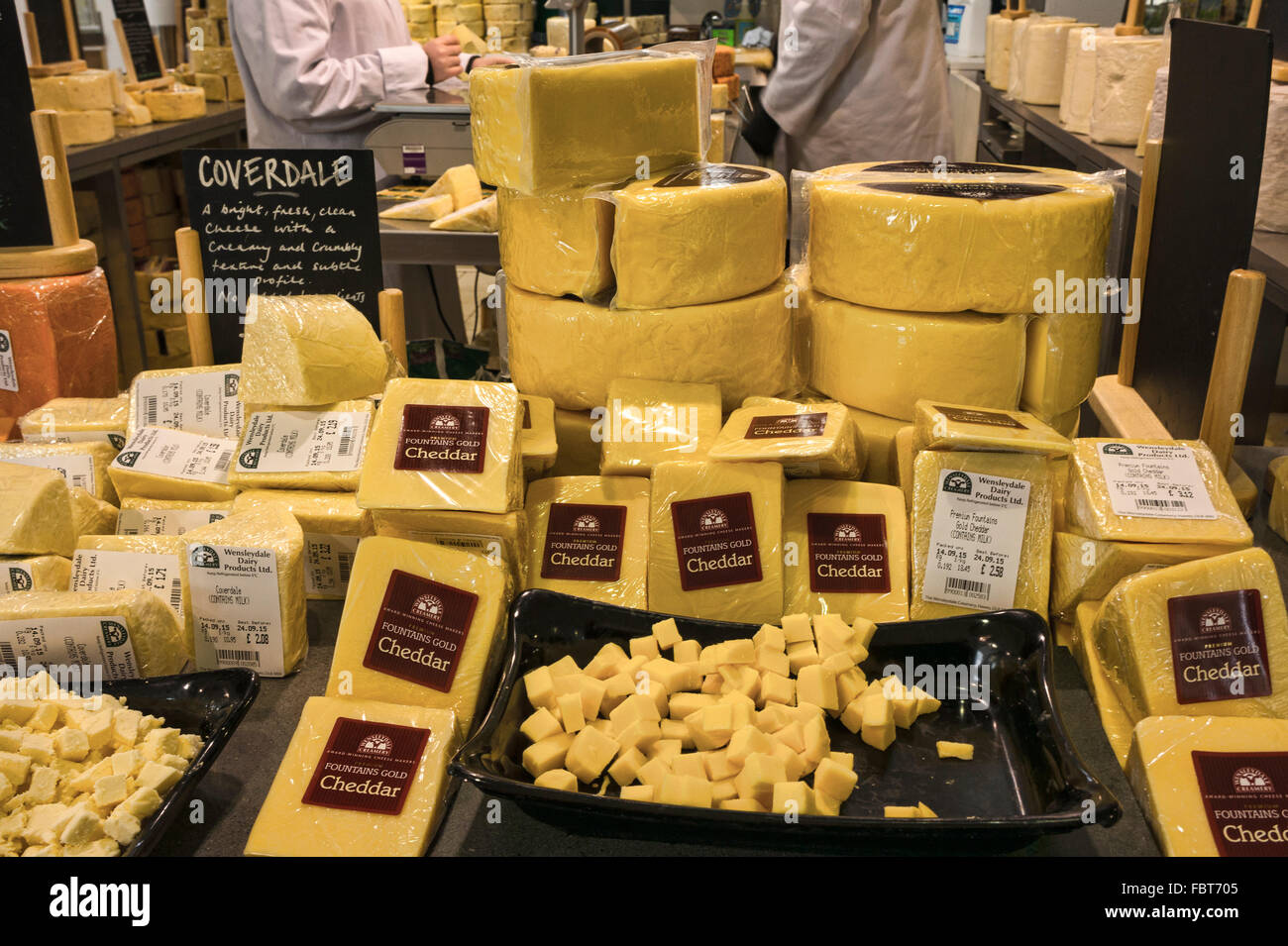 Wensleydale Hawes Cheese Stock Photos & Wensleydale Hawes Cheese Stock