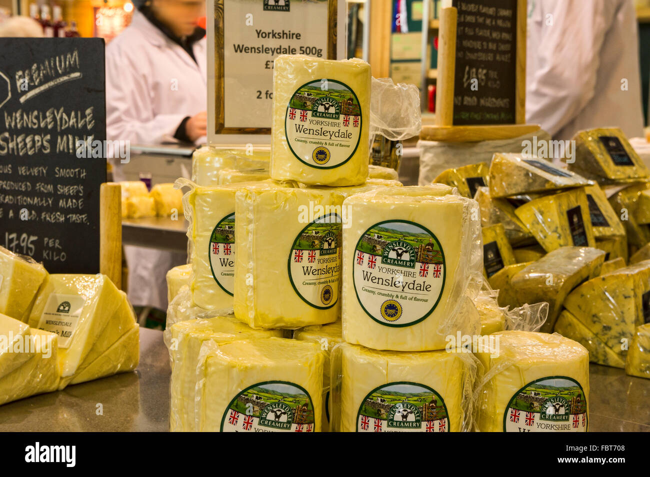 Wensleydale Cheese, Hawes visitor Centre, Yorkshire Dales, North England, UK Stock Photo Alamy