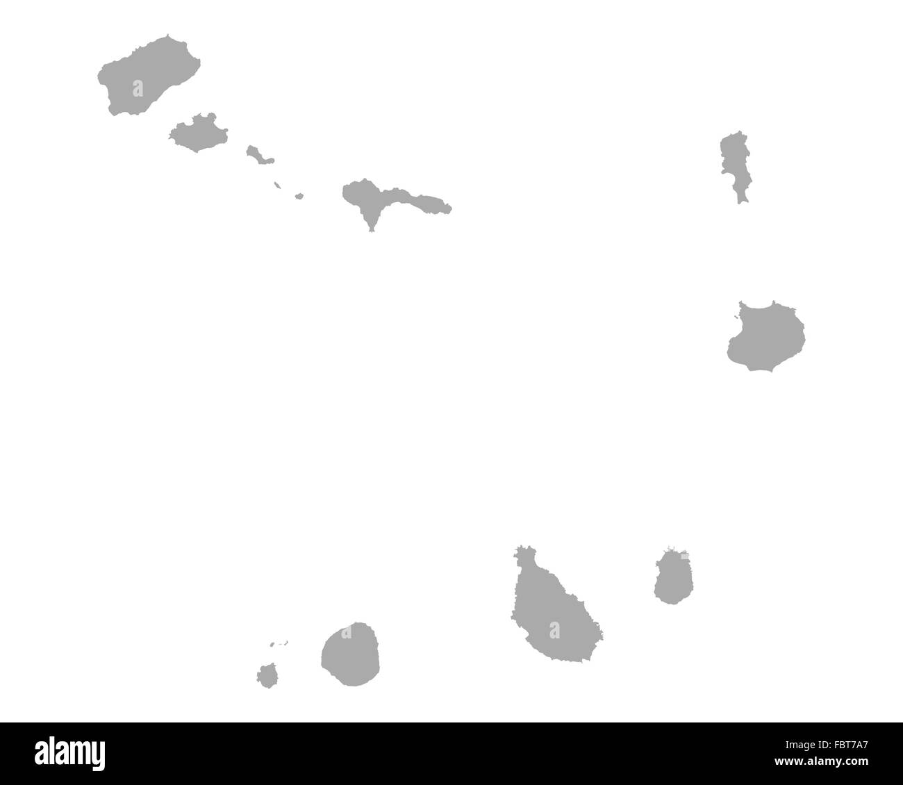 Map of Cape Verde Stock Photo Alamy