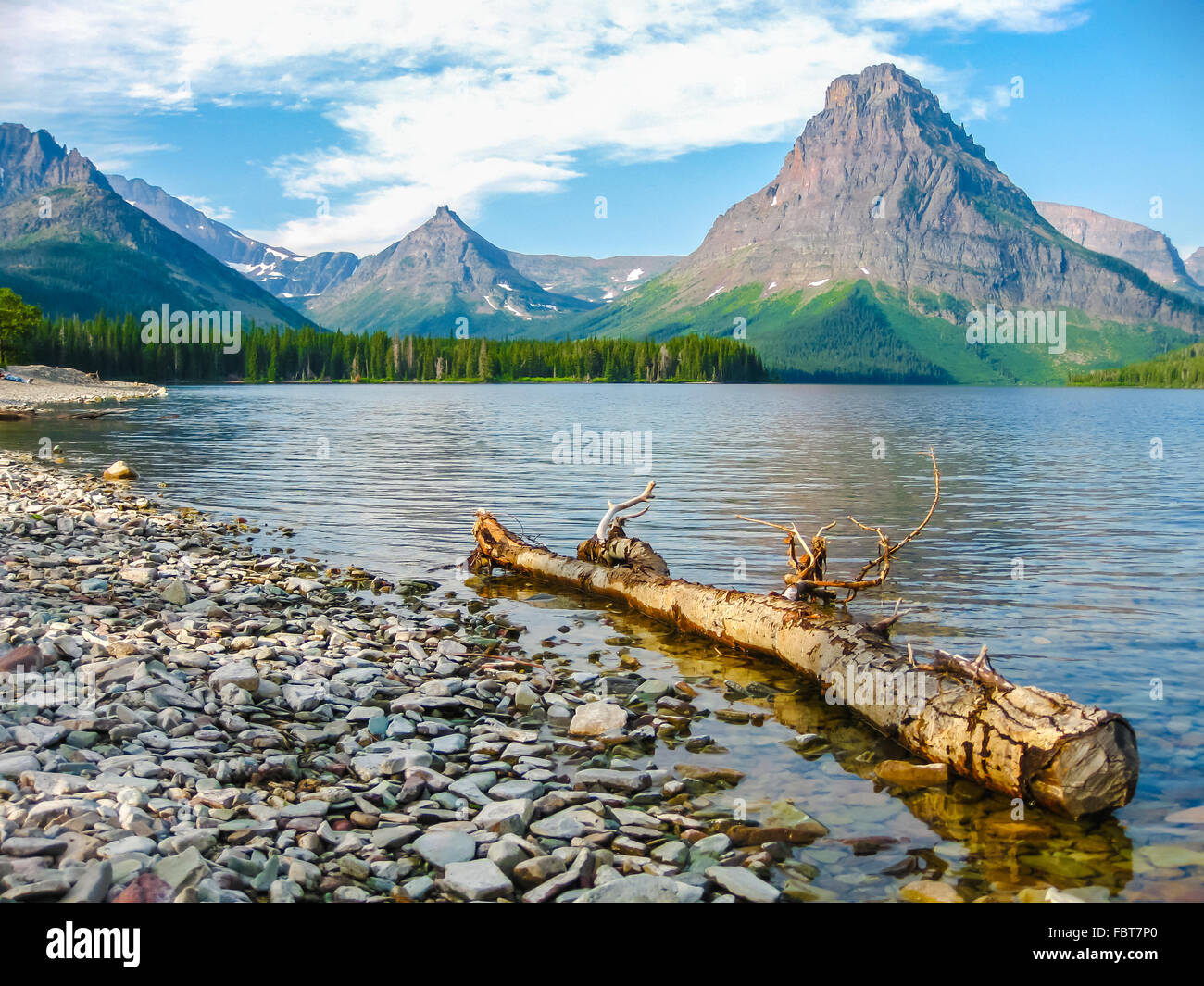 Two Medicine Lake Montana Stock Photo Alamy