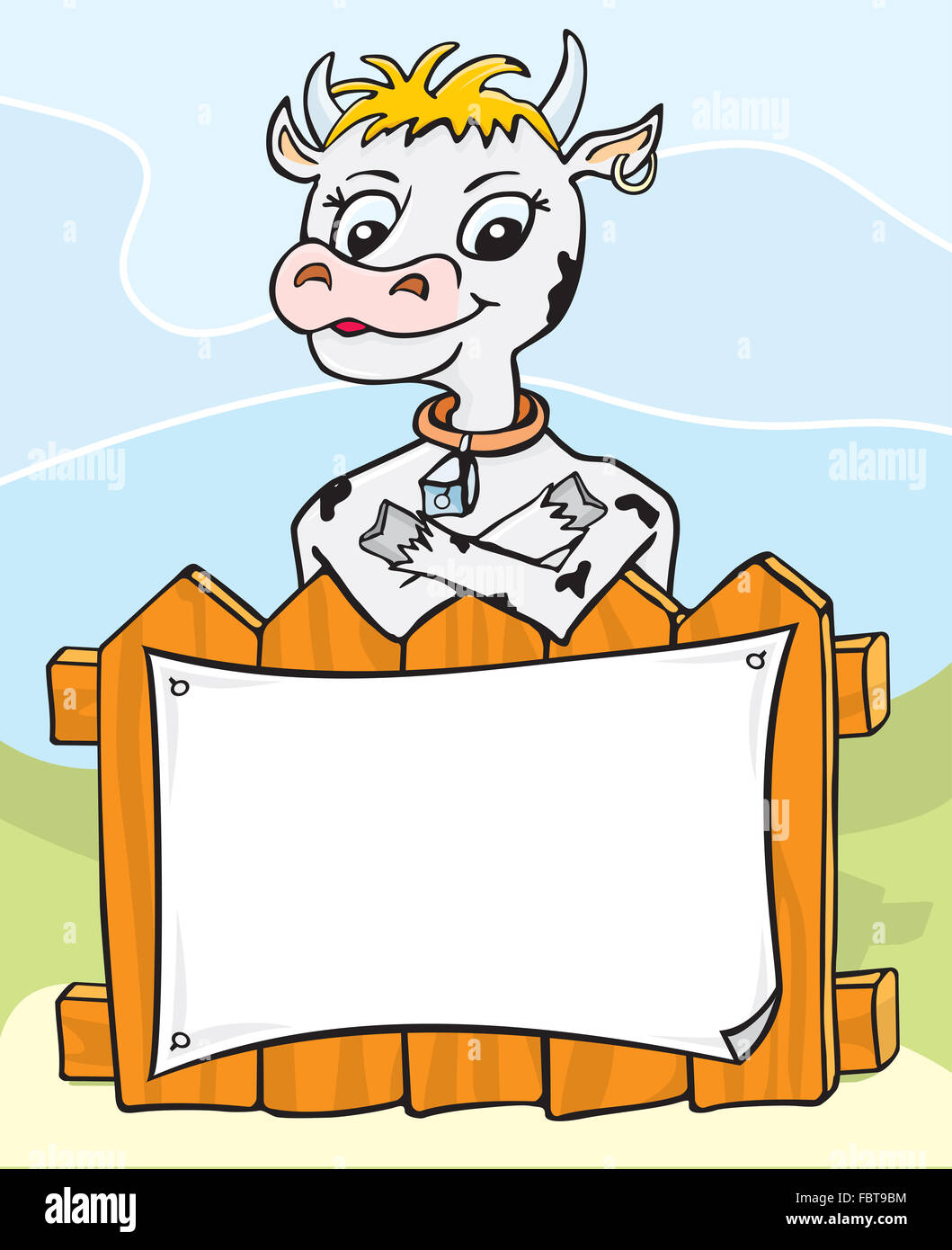 Friendly cow Stock Photo