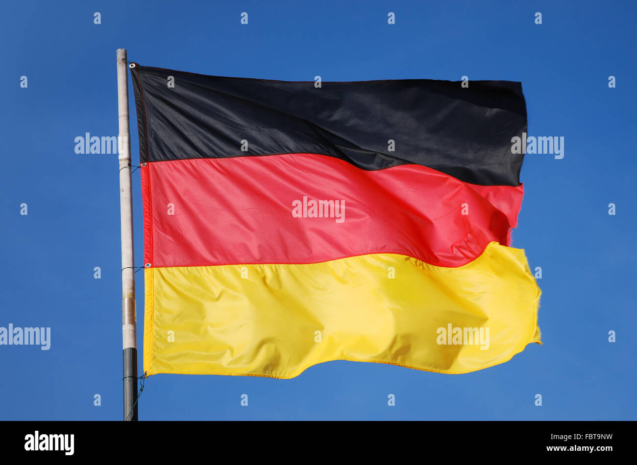 german flag - deutsche flagge Stock Photo
