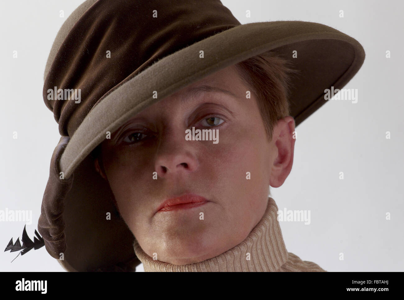 Lady in hat hi-res stock photography and images - Alamy