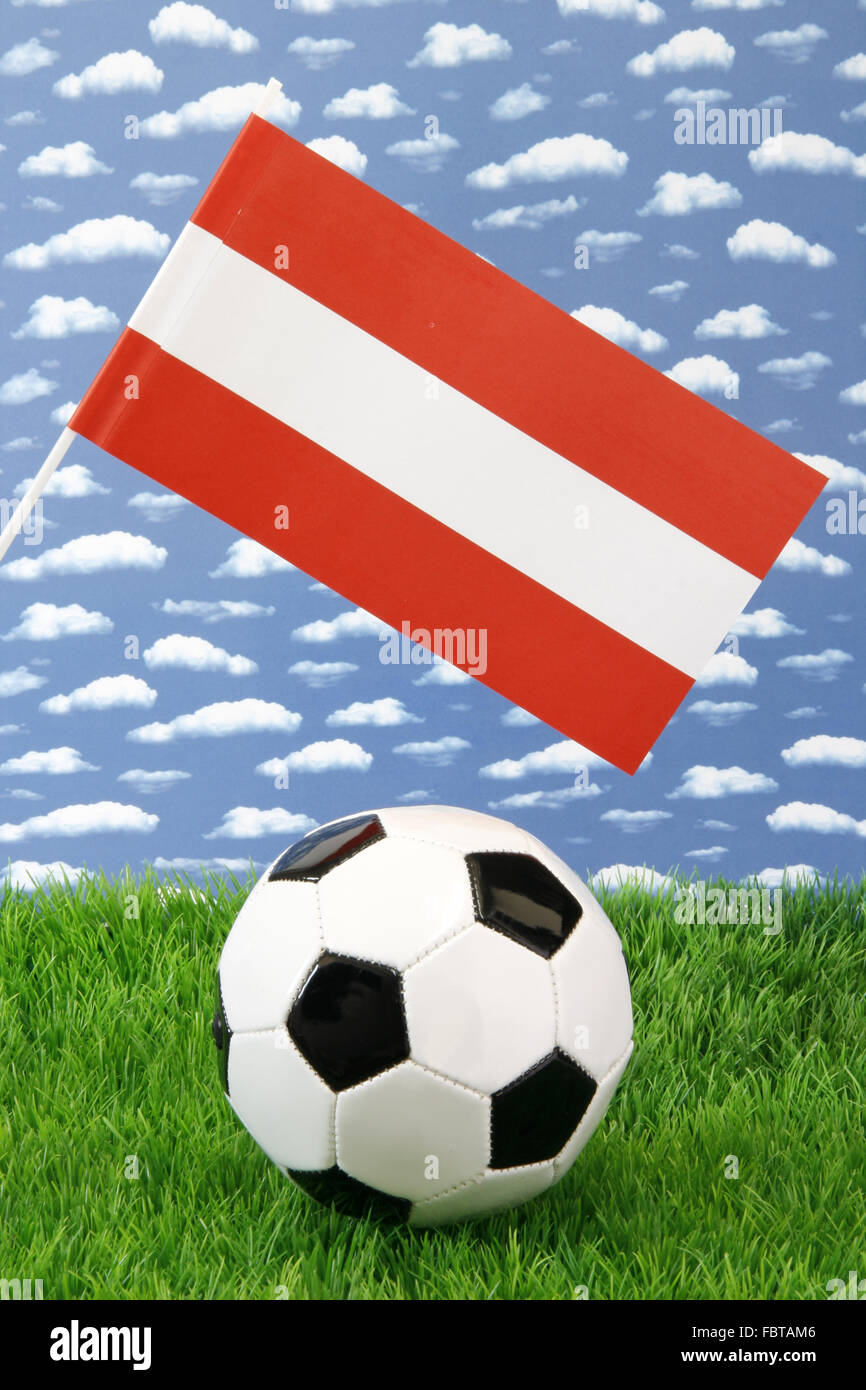 Football with Flag Stock Photo
