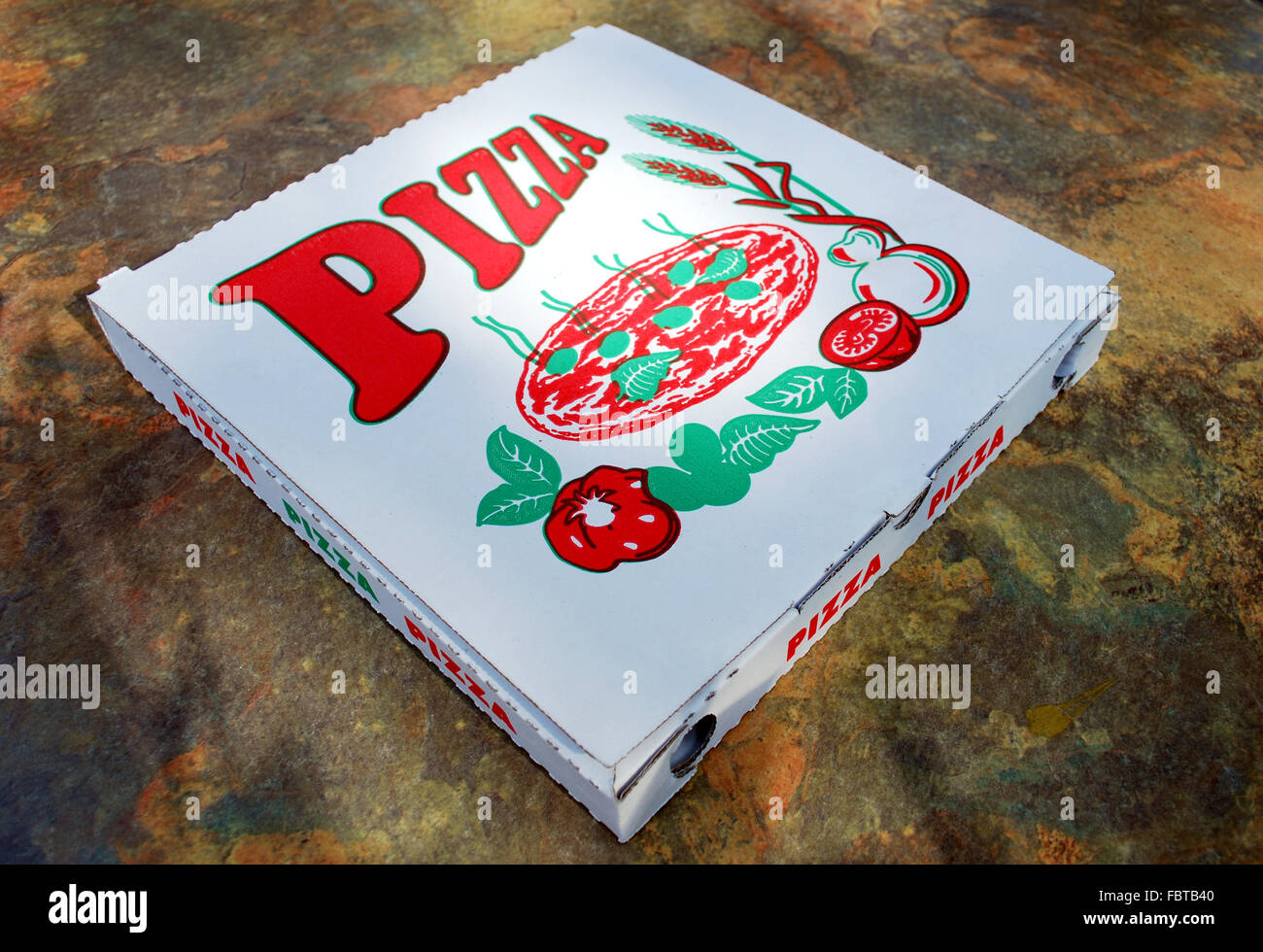 pizza box Stock Photo